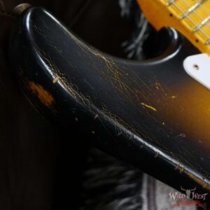 Fender Custom Shop Greg Fessler Masterbuilt 1955 Stratocaster Hardtail H/W Pickups Relic 2 Tone Sunburst 6.55 LBS - Image 9