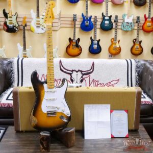 Fender Custom Shop Greg Fessler Masterbuilt 1955 Stratocaster Hardtail H/W Pickups Relic 2 Tone Sunburst 6.90 LBS - Image 6