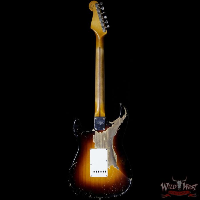Fender Custom Shop John Cruz Masterbuilt 1957 Stratocaster Ash Heavy Relic 2 Tone Sunburst 6.85 LBS - Image 5