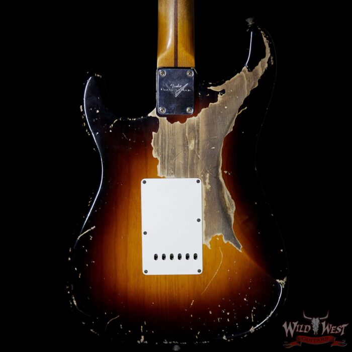 Fender Custom Shop John Cruz Masterbuilt 1957 Stratocaster Ash Heavy Relic 2 Tone Sunburst 6.85 LBS - Image 6