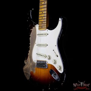 Fender Custom Shop John Cruz Masterbuilt 1957 Stratocaster Ash Heavy Relic 2 Tone Sunburst 6.85 LBS - Image 2