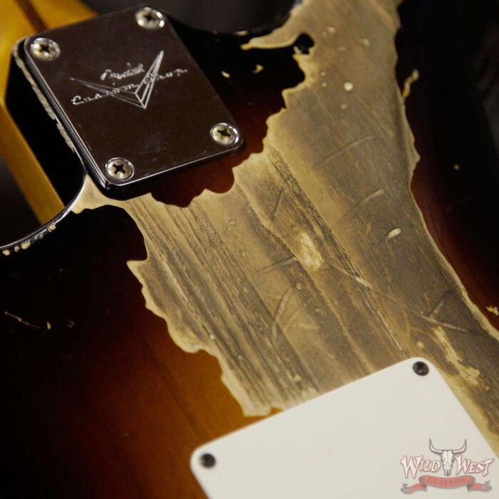 Fender Custom Shop John Cruz Masterbuilt 1957 Stratocaster Ash Heavy Relic 2 Tone Sunburst 6.85 LBS - Image 16