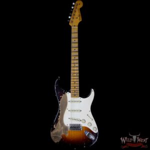 Fender Custom Shop John Cruz Masterbuilt 1957 Stratocaster Ash Heavy Relic 2 Tone Sunburst 6.85 LBS - Image 4