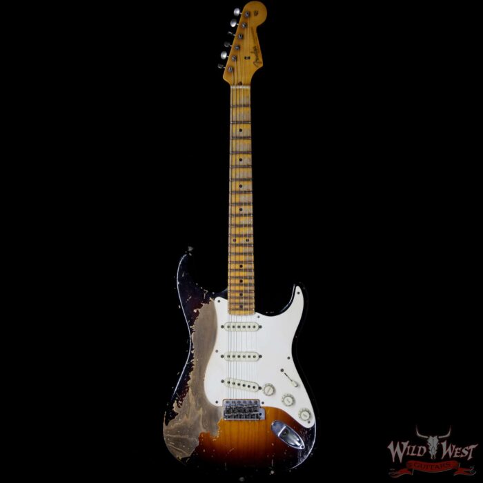Fender Custom Shop John Cruz Masterbuilt 1957 Stratocaster Ash Heavy Relic 2 Tone Sunburst 6.85 LBS - Image 4