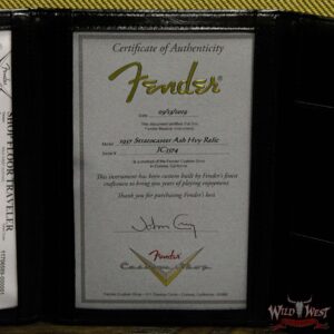 Fender Custom Shop John Cruz Masterbuilt 1957 Stratocaster Ash Heavy Relic Maple Neck Black - Image 17