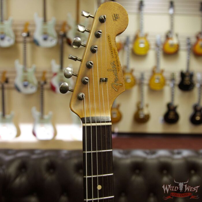 Fender Custom Shop John Cruz Masterbuilt 1961 Stratocaster Heavy Relic AAA Rosewood Slab Board Black / 3 Tone Sunburst - Image 7