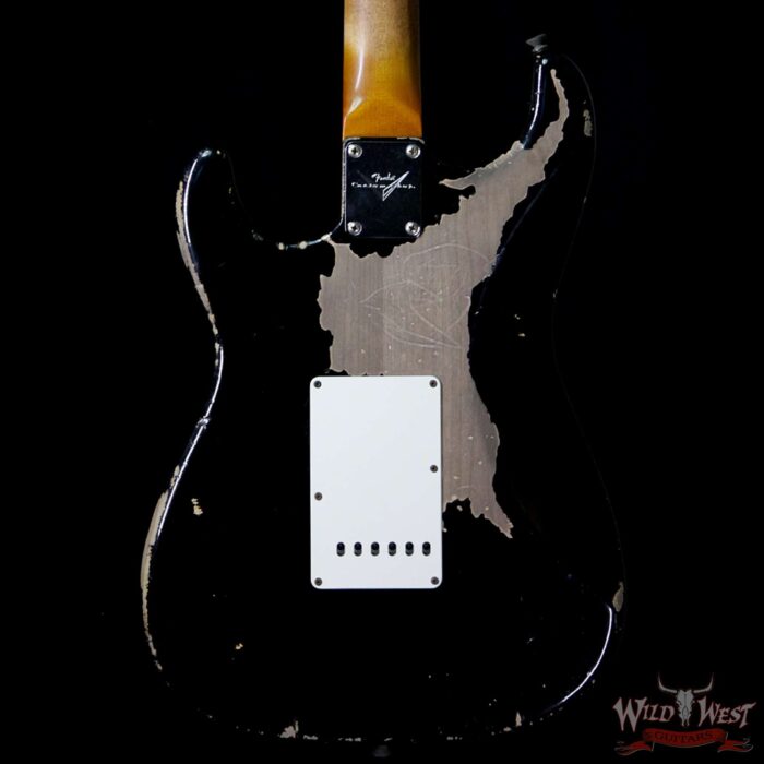 Fender Custom Shop John Cruz Masterbuilt 1962 Stratocaster Heavy Relic AAA Rosewood Slab Board Black / 3 Tone Sunburst - Image 6
