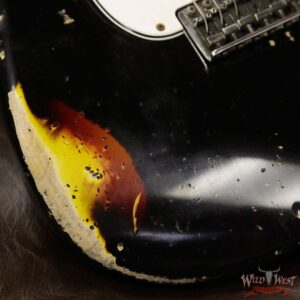 Fender Custom Shop John Cruz Masterbuilt 1962 Stratocaster Heavy Relic AAA Rosewood Slab Board Black / 3 Tone Sunburst - Image 13