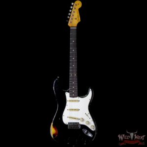 Fender Custom Shop John Cruz Masterbuilt 1962 Stratocaster Heavy Relic AAA Rosewood Slab Board Black / 3 Tone Sunburst - Image 4