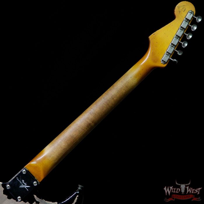 Fender Custom Shop John Cruz Masterbuilt 1962 Stratocaster Heavy Relic AAA Rosewood Slab Board Black / 3 Tone Sunburst - Image 10
