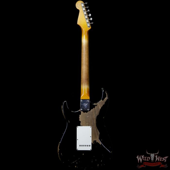 Fender Custom Shop John Cruz Masterbuilt 1963 Stratocaster Heavy Relic AAA Rosewood Fingerboard Black / 3 Tone Sunburst - Image 5