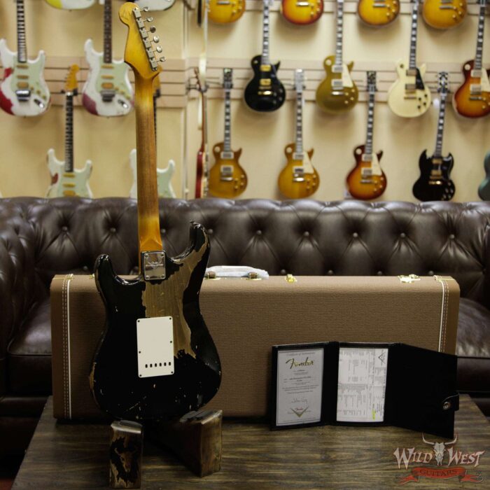 Fender Custom Shop John Cruz Masterbuilt 1963 Stratocaster Heavy Relic AAA Rosewood Fingerboard Black / 3 Tone Sunburst - Image 14