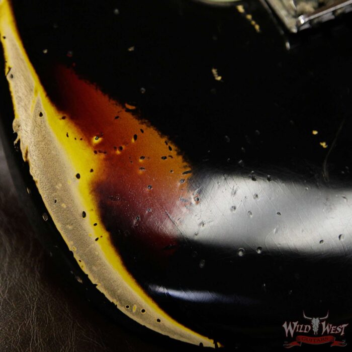 Fender Custom Shop John Cruz Masterbuilt 1963 Stratocaster Heavy Relic AAA Rosewood Fingerboard Black / 3 Tone Sunburst - Image 13