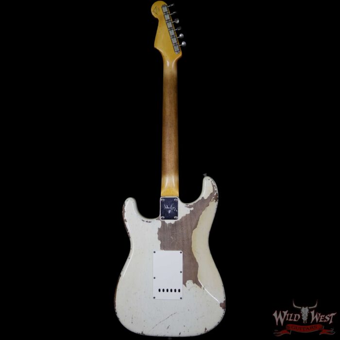 Fender Custom Shop Masterbuilt John Cruz 61 Stratocaster Heavy Relic Olympic White / 3 Tone Sunburst - Image 6