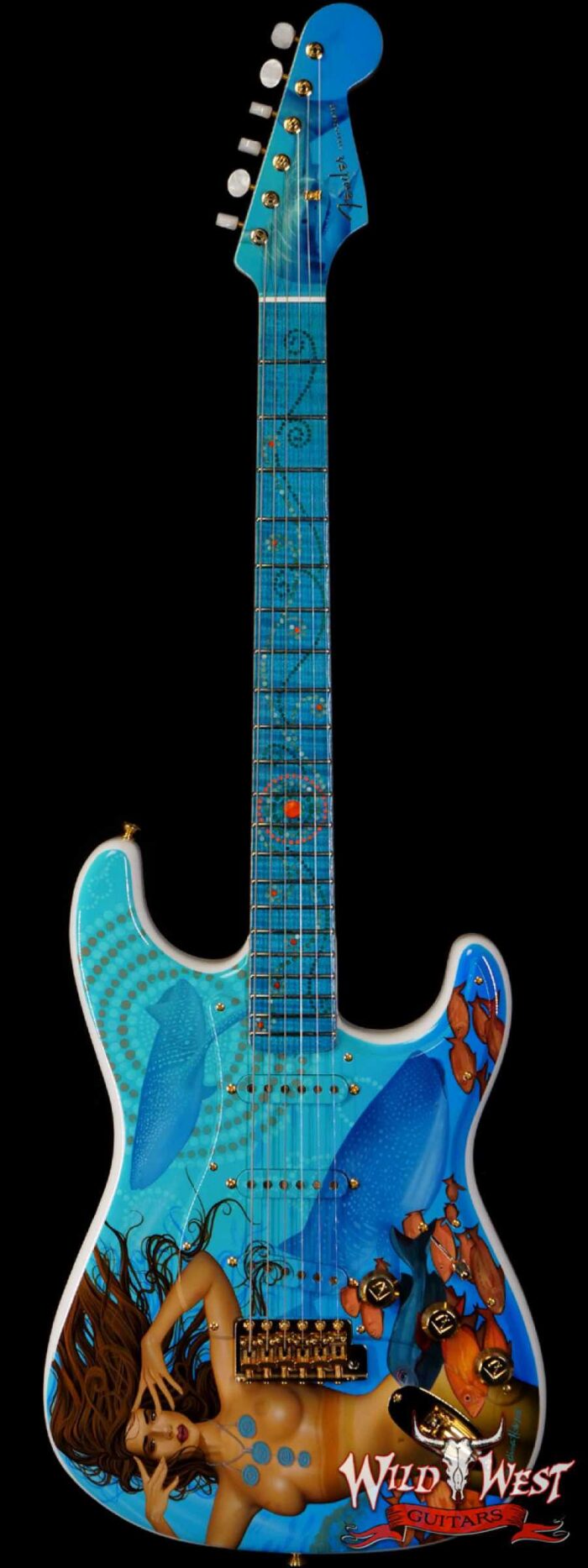 Fender Custom Shop Australia Mermaid Stratocaster Masterbuilt by John Cruz painted by Pamelina with Painting - Image 1