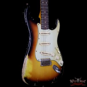 2010 Fender Custom Shop Masterbuilt John Cruz MVP Series 1960 Stratocaster Relic 3 Tone Sunburst - Image 4