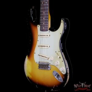 2010 Fender Custom Shop Masterbuilt John Cruz MVP Series 1960 Stratocaster Relic 3 Tone Sunburst - Image 2