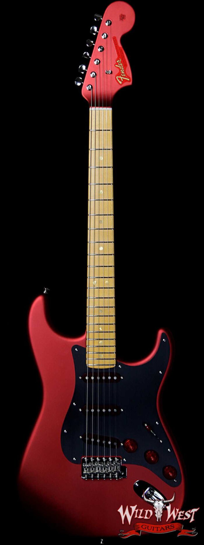 Fender Custom Shop Jason Smith Masterbuilt 1966 Stratocaster NOS Maple Neck WLS Satin Candy Apple Red Matching Headstock - Image 1