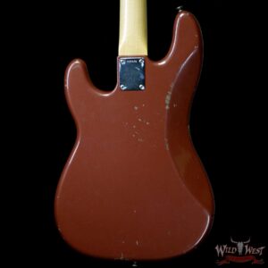 Fender Custom Shop Jason Smith Masterbuilt 60’s Precision P-Bass Relic AAA Rosewood Slab Board Indian Fire Red - Image 6