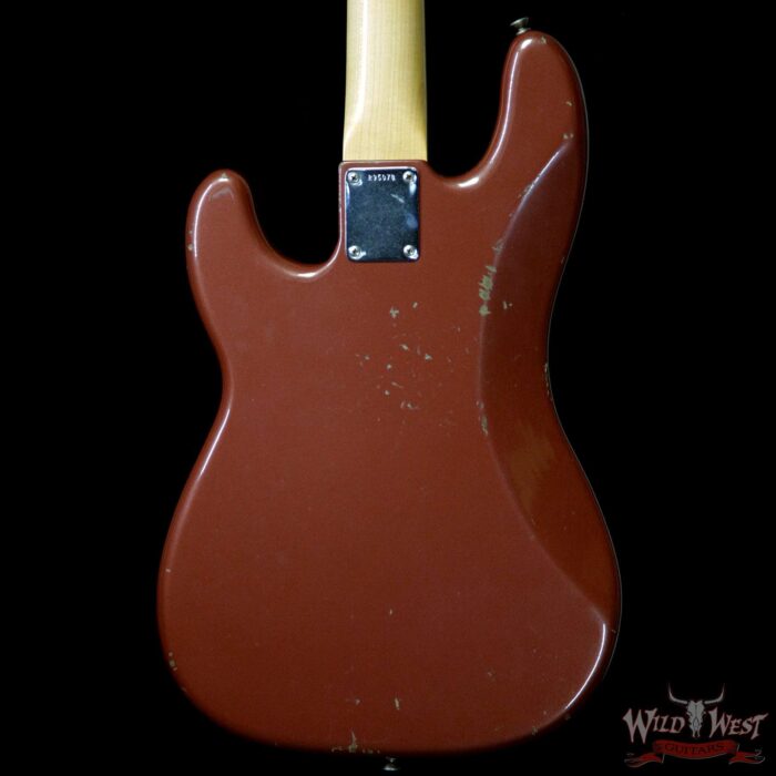 Fender Custom Shop Jason Smith Masterbuilt 60’s Precision P-Bass Relic AAA Rosewood Slab Board Indian Fire Red - Image 6