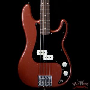 Fender Custom Shop Jason Smith Masterbuilt 60’s Precision P-Bass Relic AAA Rosewood Slab Board Indian Fire Red - Image 3