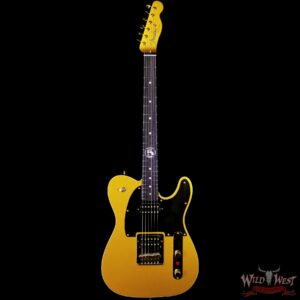 2025 Fender Custom Shop Wild West Guitars Exclusive Jason Smith Masterbuilt John 5 “Goldie” Telecaster HH NOS Frost Gold 8.00 lbs - Image 3