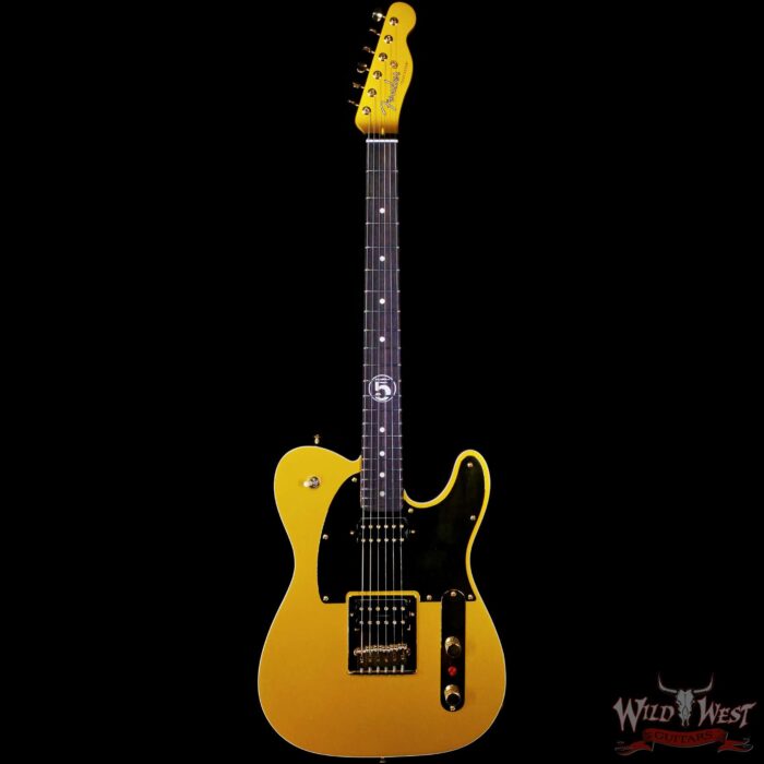 2025 Fender Custom Shop Wild West Guitars Exclusive Jason Smith Masterbuilt John 5 “Goldie” Telecaster HH NOS Frost Gold 8.00 lbs - Image 3