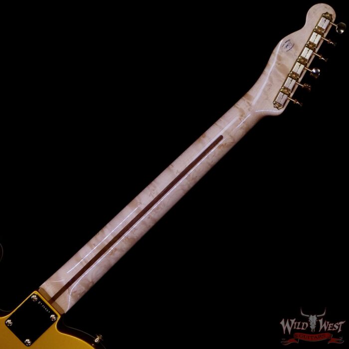 2025 Fender Custom Shop Wild West Guitars Exclusive Jason Smith Masterbuilt John 5 “Goldie” Telecaster HH NOS Frost Gold 8.00 lbs - Image 5