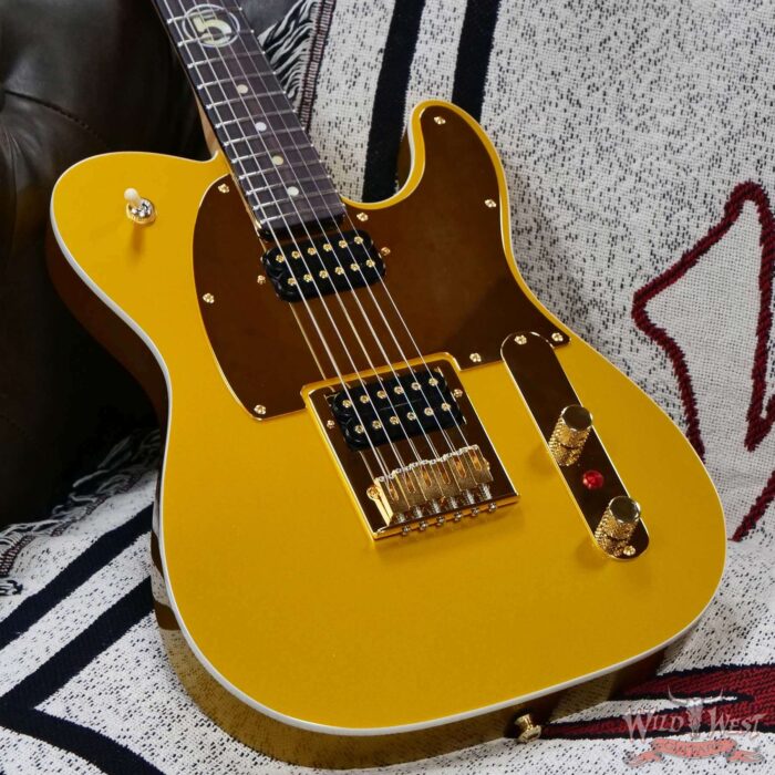 2025 Fender Custom Shop Wild West Guitars Exclusive Jason Smith Masterbuilt John 5 “Goldie” Telecaster HH NOS Frost Gold 8.00 lbs - Image 9