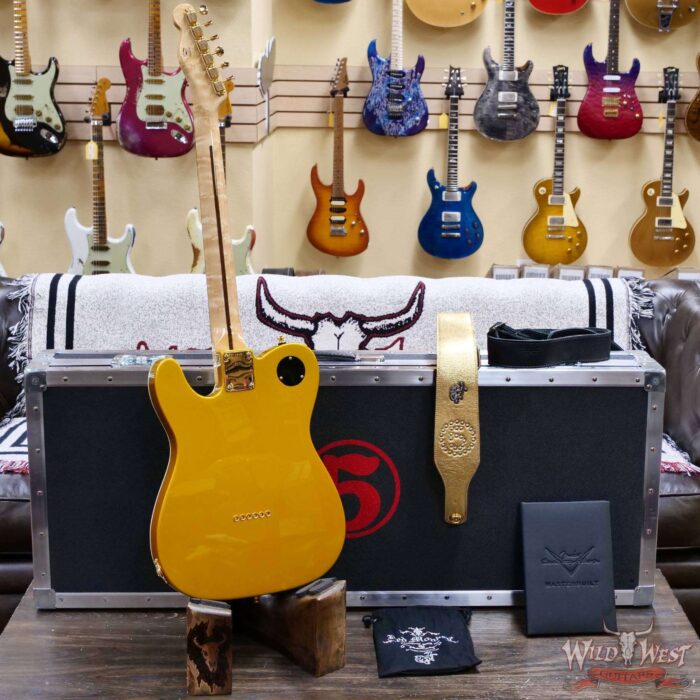 2025 Fender Custom Shop Wild West Guitars Exclusive Jason Smith Masterbuilt John 5 “Goldie” Telecaster HH NOS Frost Gold 8.00 lbs - Image 10