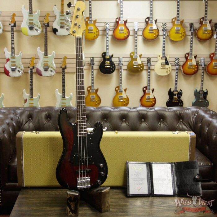 Fender Custom Shop Jason Smith Masterbuilt 1959 P/J Bass Journeyman Relic Black Cherry Burst Rosewood Slab Board - Image 10