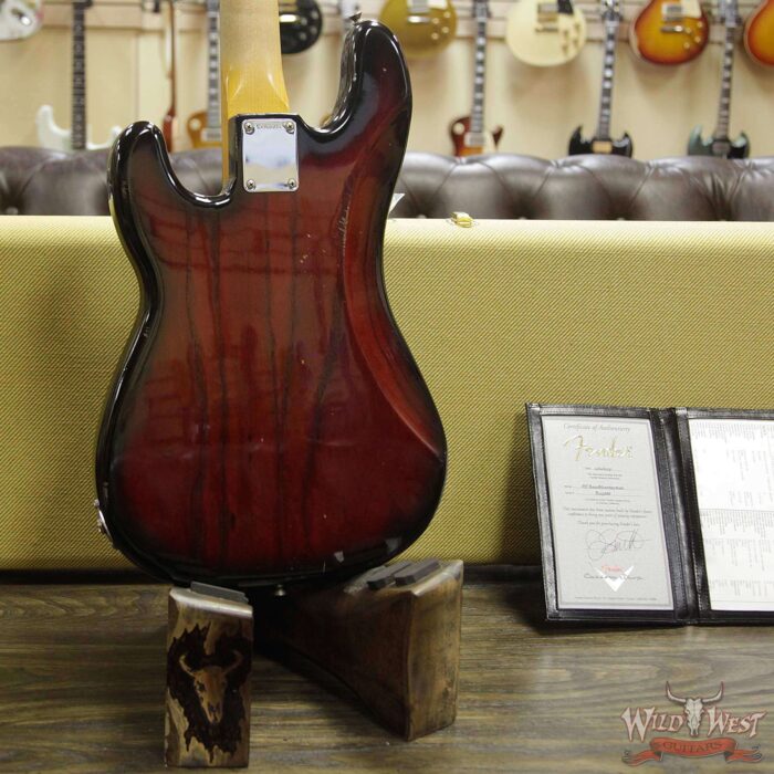 Fender Custom Shop Jason Smith Masterbuilt 1959 P/J Bass Journeyman Relic Black Cherry Burst Rosewood Slab Board - Image 13
