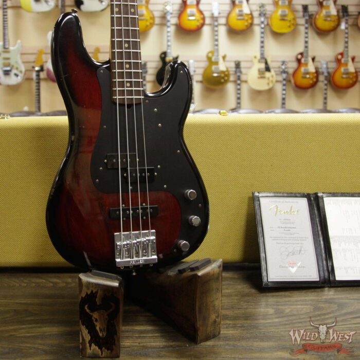 Fender Custom Shop Jason Smith Masterbuilt 1959 P/J Bass Journeyman Relic Black Cherry Burst Rosewood Slab Board - Image 9