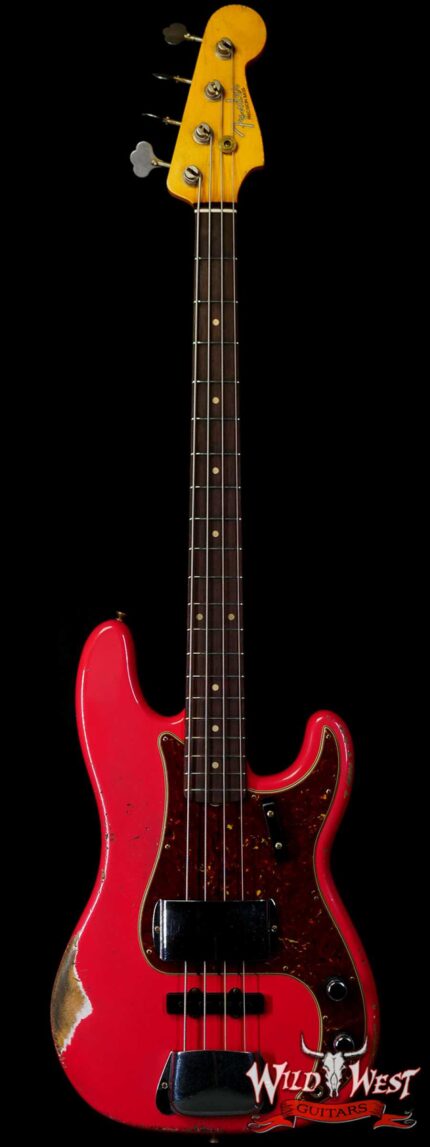 Fender Custom Shop Jason Smith Masterbuilt 1962 Precision Bass P-Bass P/J Pickups Relic Fiesta Red