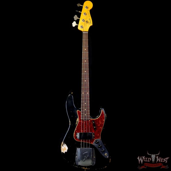 Fender Custom Shop Jason Smith Masterbuilt ‘62 J-Bass 1962 Jazz Bass Relic Black - Image 3