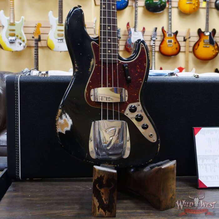 Fender Custom Shop Jason Smith Masterbuilt ‘62 J-Bass 1962 Jazz Bass Relic Black - Image 8