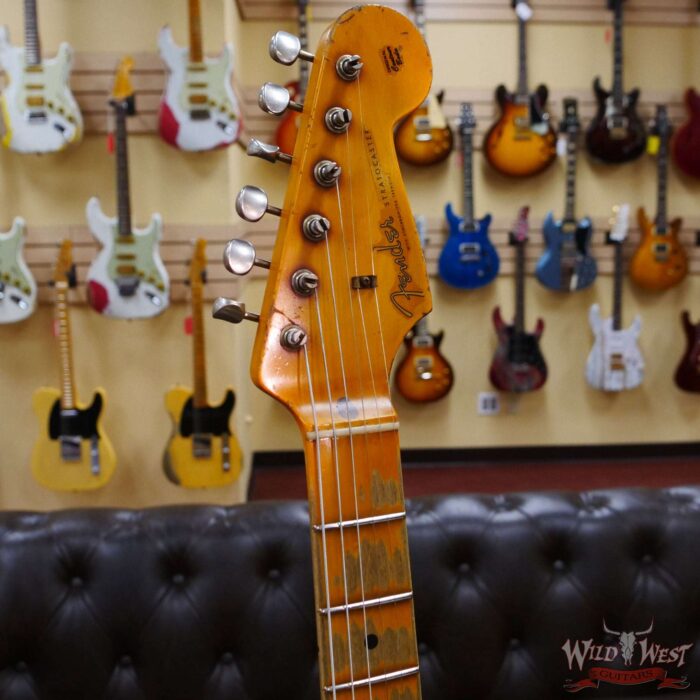 Fender Custom Shop Kyle McMillin Masterbuilt 1957 Stratocaster Hand-Wound Pickups Heavy Relic Aged Vintage White - Image 7