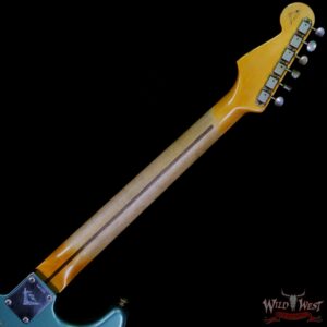 Fender Custom Shop Kyle McMillin Masterbuilt 1958 Stratocaster Relic Hand-Wound Pickups Aged Sherwood Metallic over 3 Tone Sunburst - Image 5