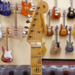 Fender Custom Shop Kyle McMillin Masterbuilt 1958 Stratocaster Relic Hand-Wound Pickups Aged Sherwood Metallic over 3 Tone Sunburst - Image 7