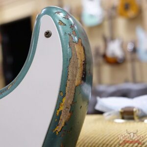 Fender Custom Shop Kyle McMillin Masterbuilt 1958 Stratocaster Relic Hand-Wound Pickups Aged Sherwood Metallic over 3 Tone Sunburst - Image 9