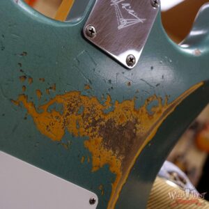 Fender Custom Shop Kyle McMillin Masterbuilt 1958 Stratocaster Relic Hand-Wound Pickups Aged Sherwood Metallic over 3 Tone Sunburst - Image 13