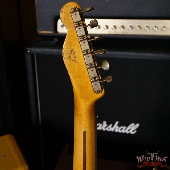 Fender Custom Shop Limited Edition Kyle McMillin Masterbuilt 70th Anniversary Broadcaster (Telecaster) Relic Nocaster Blonde - Image 10