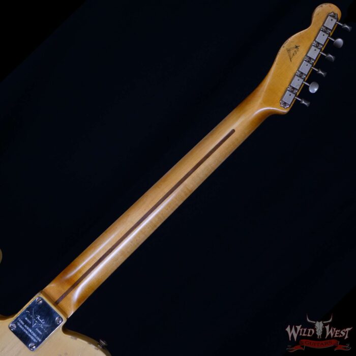 Fender Custom Shop Limited Edition Kyle McMillin Masterbuilt 70th Anniversary Broadcaster (Telecaster) Relic Nocaster Blonde - Image 5