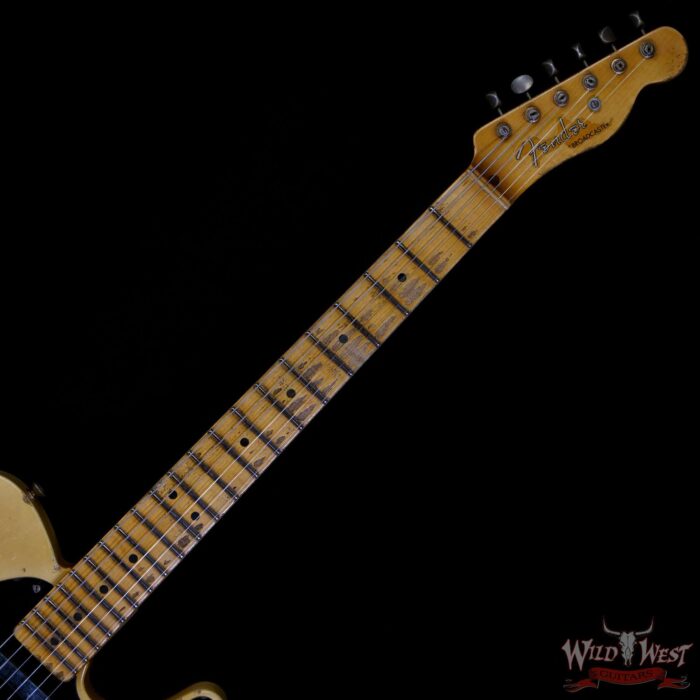 Fender Custom Shop Limited Edition Kyle McMillin Masterbuilt 70th Anniversary Broadcaster (Telecaster) Relic Nocaster Blonde - Image 4