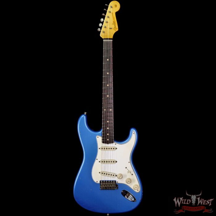 Fender Custom Shop Kyle McMillin Masterbuilt Late 50’s Stratocaster Rosewood Slab Board Hand-Wound Pickups Journeyman Relic Lake Placid Blue - Image 3