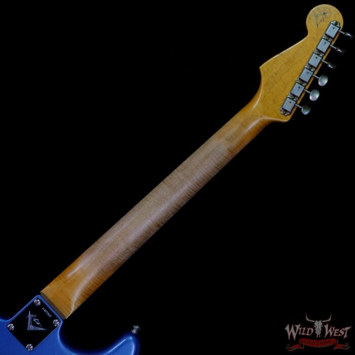 Fender Custom Shop Kyle McMillin Masterbuilt Late 50’s Stratocaster Rosewood Slab Board Hand-Wound Pickups Journeyman Relic Lake Placid Blue - Image 5