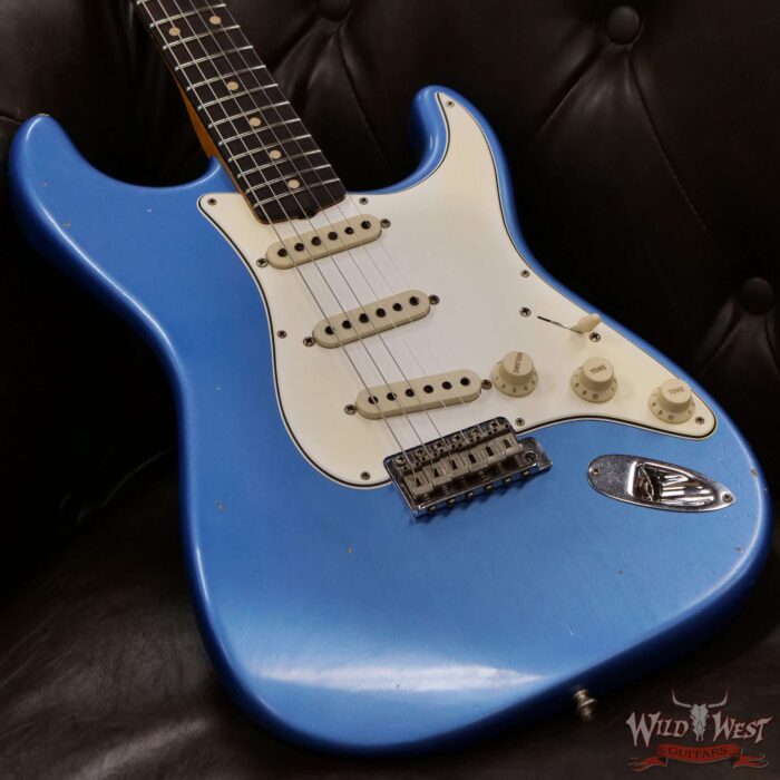 Fender Custom Shop Kyle McMillin Masterbuilt Late 50’s Stratocaster Rosewood Slab Board Hand-Wound Pickups Journeyman Relic Lake Placid Blue - Image 8