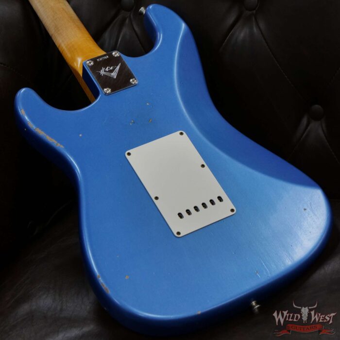 Fender Custom Shop Kyle McMillin Masterbuilt Late 50’s Stratocaster Rosewood Slab Board Hand-Wound Pickups Journeyman Relic Lake Placid Blue - Image 11