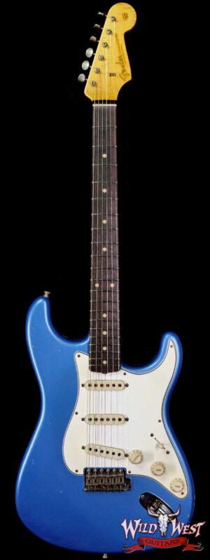 Fender Custom Shop Kyle McMillin Masterbuilt Late 50’s Stratocaster Rosewood Slab Board Hand-Wound Pickups Journeyman Relic Lake Placid Blue