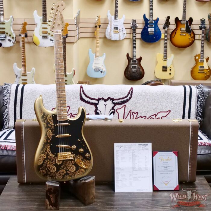 Fender Custom Shop Kyle McMillin Masterbuilt Wood Burnt 1963 Stratocaster Artwork by Madeline Hanlon 7.65 LBS - Image 6